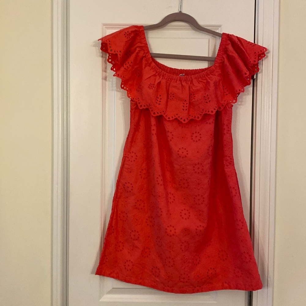 Tommy Bahama …HarbourView Eyelet Dress .. Coral size M  Sundress/ coverup NWT